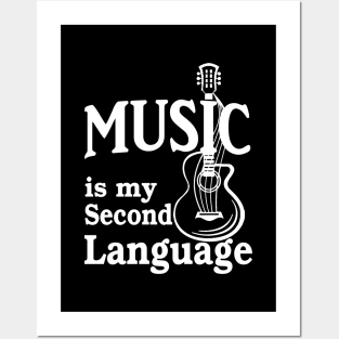 Music is my second language Posters and Art